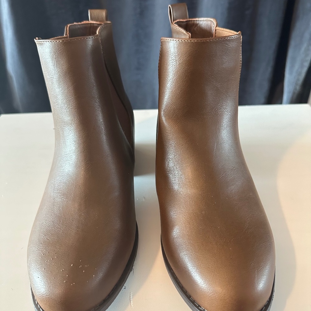 Torrid Plus Size Brown Chelsea Bootie Size 9W